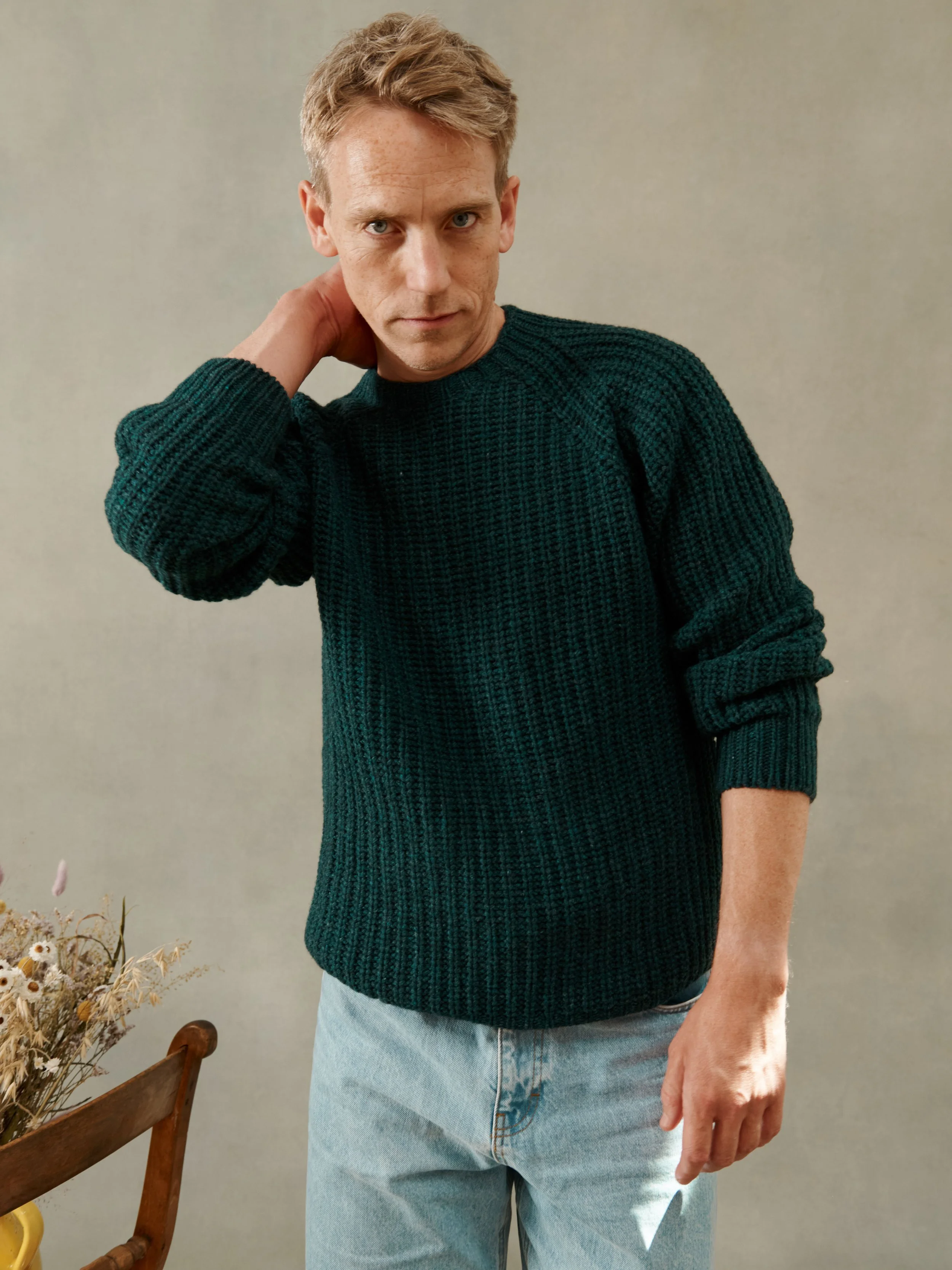 Men's raglan sweater on sale